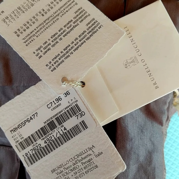 NWT Brunello Cucinelli BC Smoked Purple High Waist Trousers - Picture 9 of 13